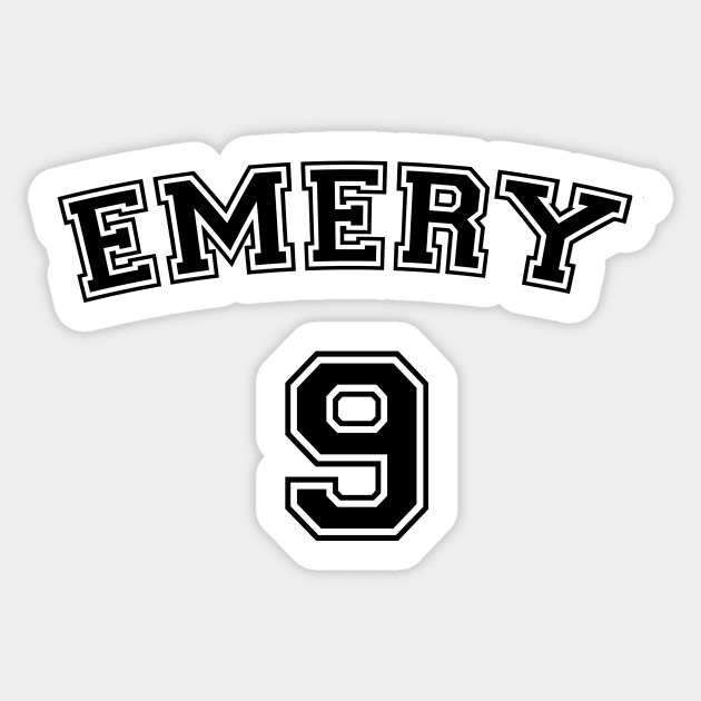 Xavier Emery Jersey Sticker by Eliah's Boys